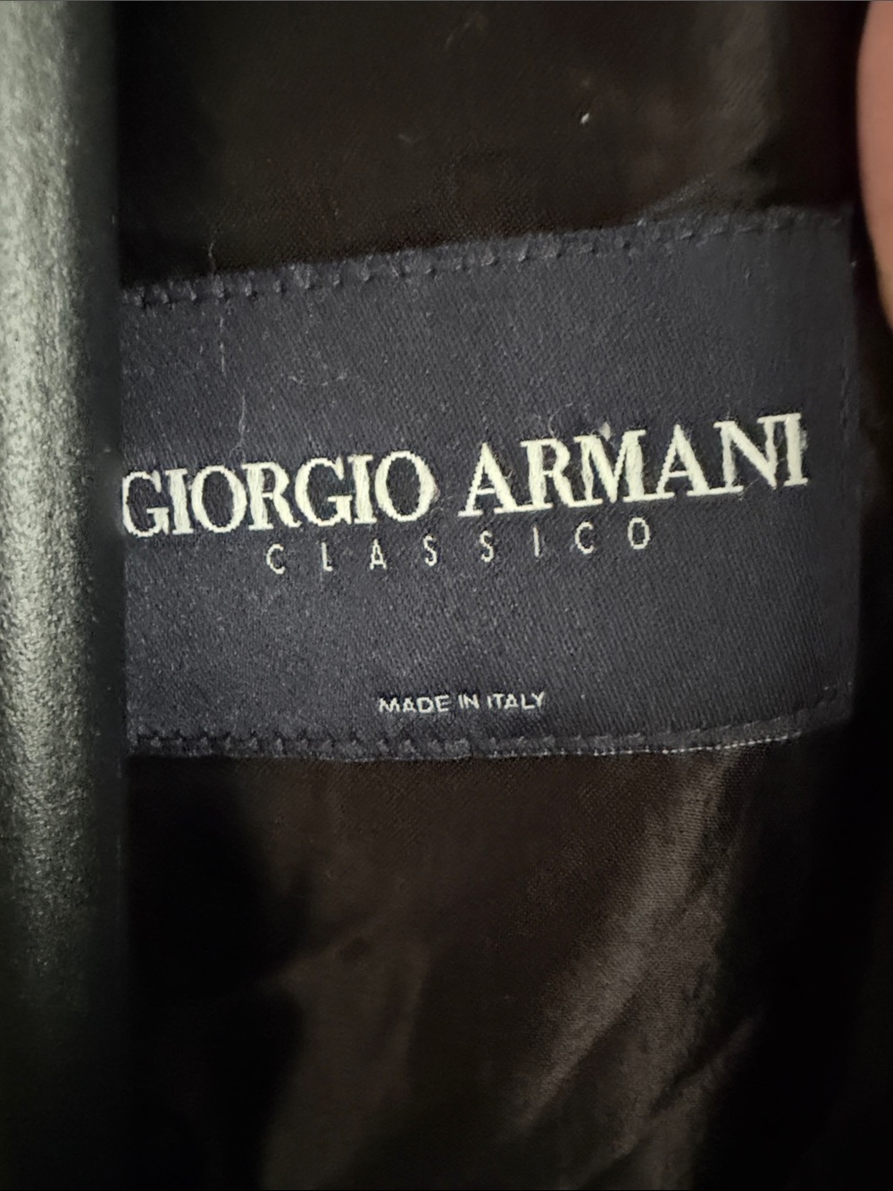 Giorgio Armani Men's Charcoal Jacket with Wool Cashmere Loro Piana Storm System - Picture 2 of 10
